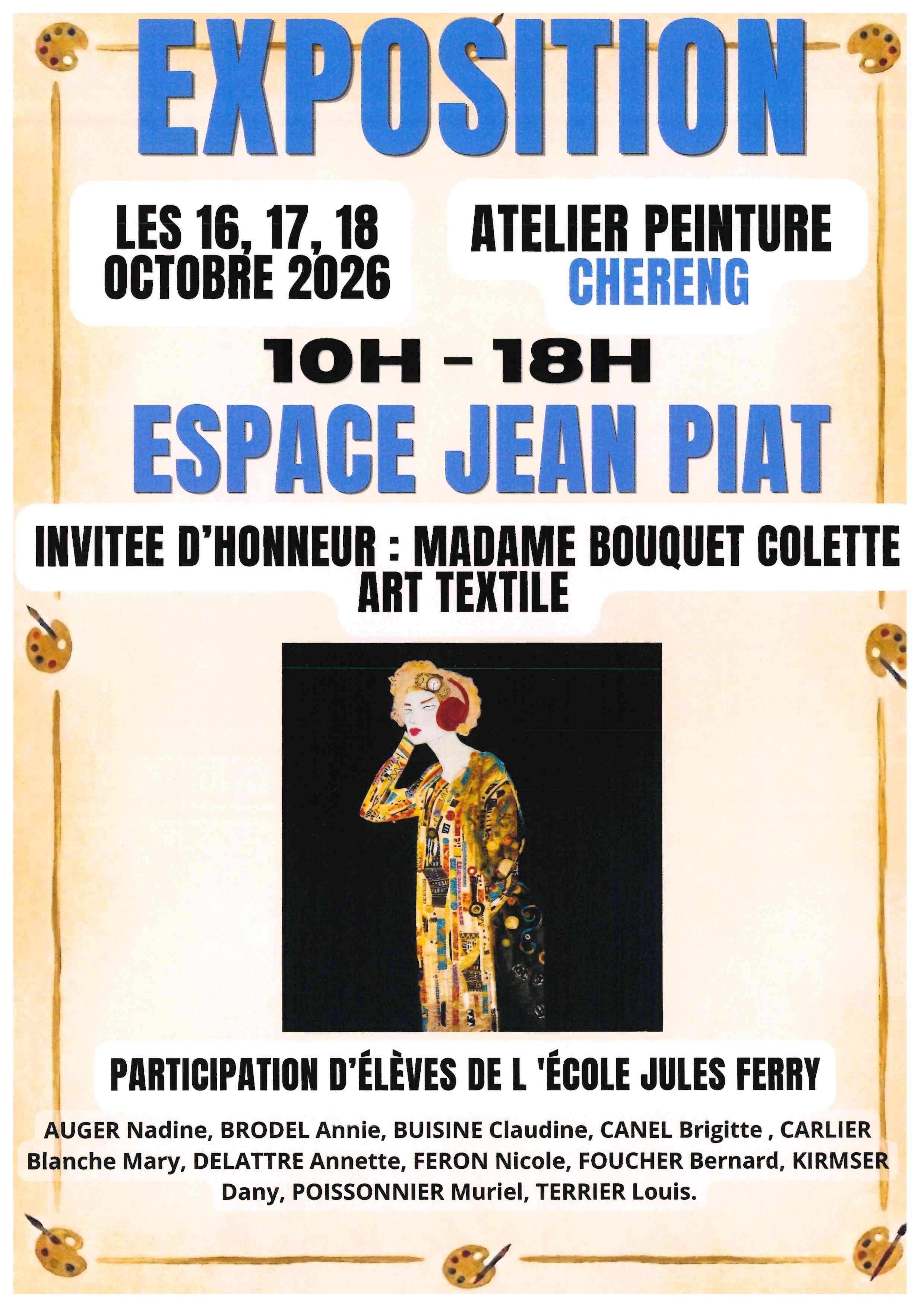 Affiche expo peinture 2026