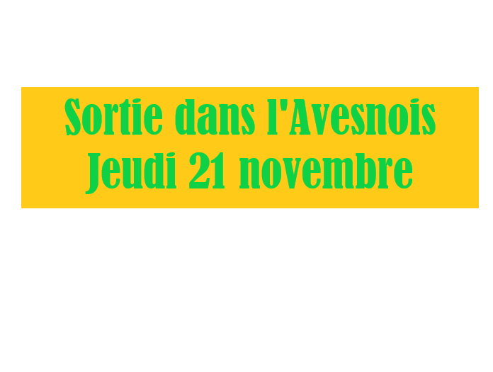 sortie avesnois